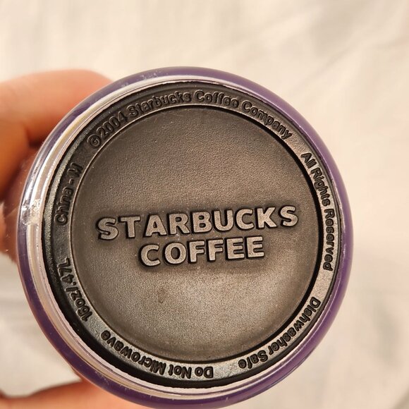 Starbucks Spring Floral Traveler Tumbler Acrylic Coffee Mug 2004 Yellow 16oz - Picture 11 of 13